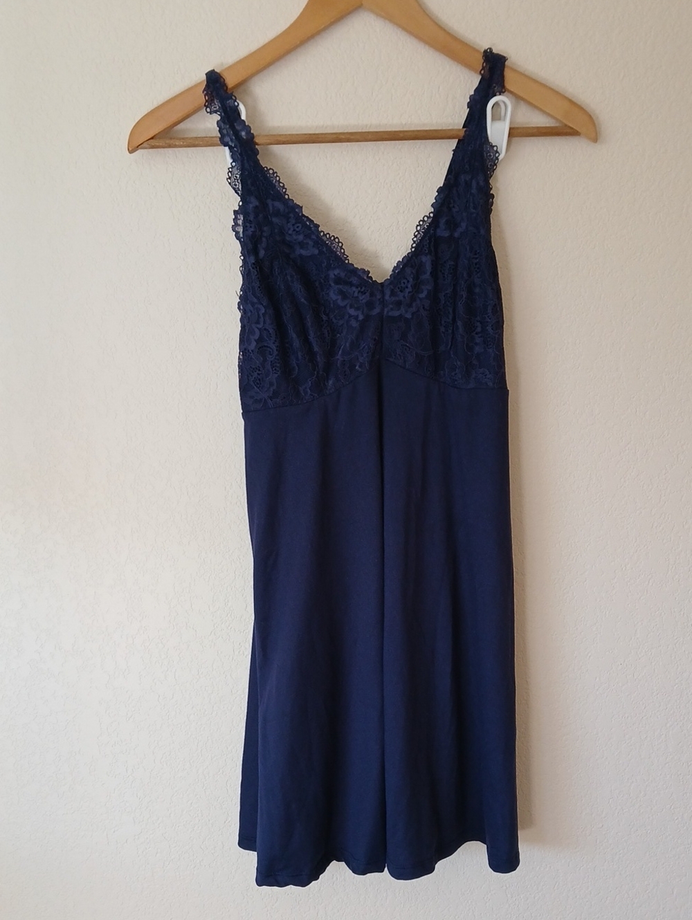 Flora Nikrooz Navy Nightgown Upper Lace Top